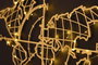 Wallity World Map Compass Led - Gold